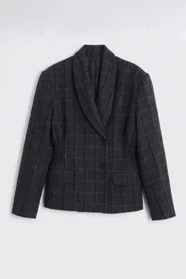 BSL Şal Yakalı Kruvaze Blazer Ceket