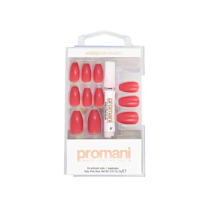 PROMANİ Gül Pembe Takma Tırnak Kiti