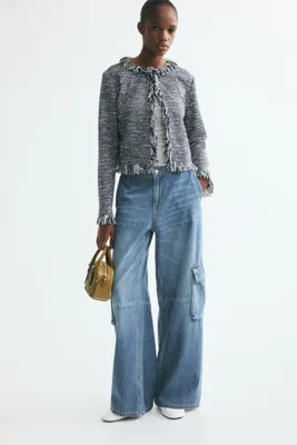 H&M Wide Regular Waist Cargo Jeans