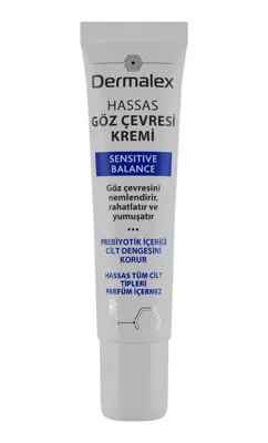 Dermalex Göz Çevresi Bakım Kremi 15 ml Hassas Ciltler İçin Gün Boyu Tazelik Sağlar