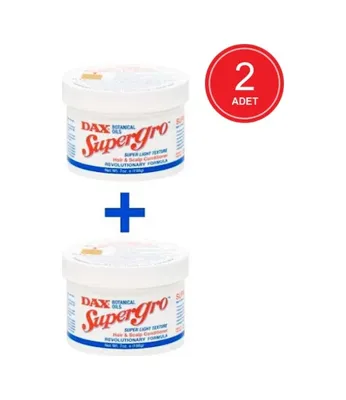 Dax Supergro 198 G - Yavaş Uzayan Saçlara Özel Saç Bakım Yağı X 2'li Set 8681153190941
