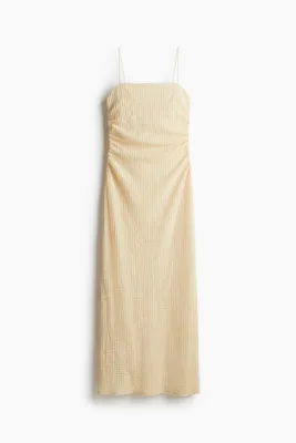 H&M Askılı Tekstüre Elbise