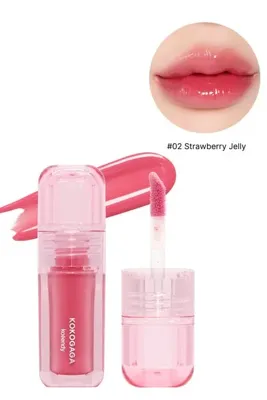 Korendy KOKOGAGA - Nyang Jelly Glow Tint #02 Strawberry Jelly - Kuşburnu Meyvesi Özlü Parlak Görünümlü Jel Dokulu Tint 4g