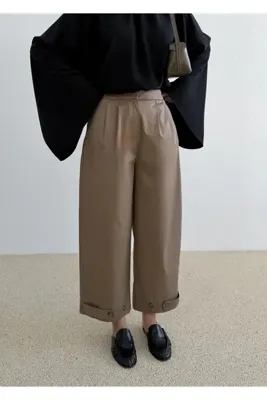 MODA AKSA 3936 BLK BORU PÇ PANTALON VİZON