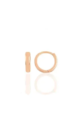 Söğütlü Silver Gümüş Altın Yaldızlı 10 Mm Halka Küpe Tragus Piercing Helix Kıkırdak Küpesi Sgtl11754gold