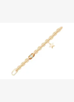 Ema Jewellery Yıldız Halka Zincir Altın Bileklik