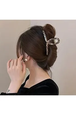 GÜLPEŞE Leopar Desenli Mandal Toka Yeni Trend-06