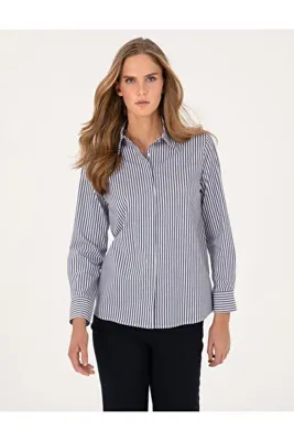 Pierre Cardin Mavi Regular Fit Uzun Kollu Gömlek 50314122-VR036