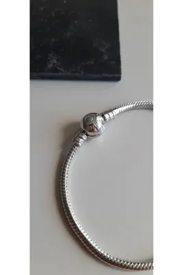 Opia JEWELRY ÇELİK PNDORA  LOGOLU GÜMÜŞ SİLVER BİLEKLİK