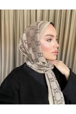 ALLURİNG THE BETTER ONE G DESENLİ Çift Taraflı Kaşmir İpek Pamuklu Şal