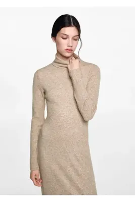 Mango Teen Balıkçı Yaka Elbise