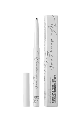 B.O.M Wonderproof Gel Slim Eyeliner 01 Midnight Black