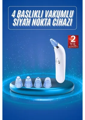Dolozena Derin Temizlik Vakumlu Yüz Cihazı 4 Başlıkla