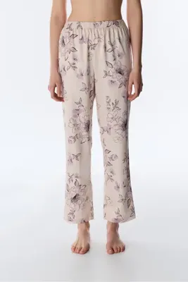 Penti Pastel Bej Petal Saten Pantolon Pijama Altı