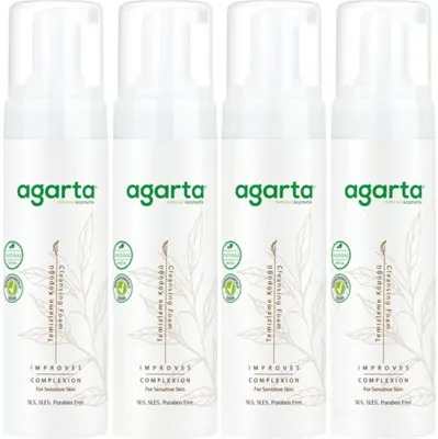 Agarta Doğal Yüz Temizleme Köpüğü 225ML (4 Lü Set)