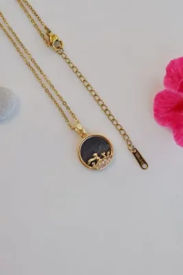 Sacce Scarves&Accessories Gold Küçük Prensli Çelik Kolye Little Prince Necklace