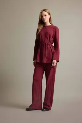Defacto %100 Pamuk Wide Leg Geniş Paça Pantolon F6368AX25AU