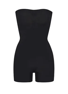 Skims Seamless Sculpt Straplez Siyah Bodysuit
