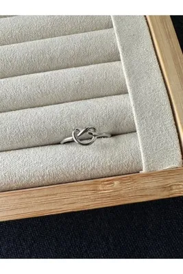 ringbox Gümüş Renk Basic Knot Yüzük