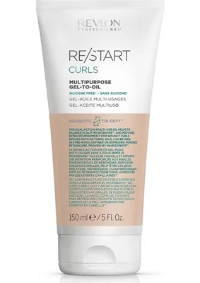 Revlon Professional Restart Curls Multipurpose Gel-To-Oil 150ML Sulfate & Silicone Free