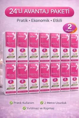 Diğer Northcity Biowet Ağda Bezi 2 Metre Spatula Hediyeli Epilasyon Bezi 24 Paket
