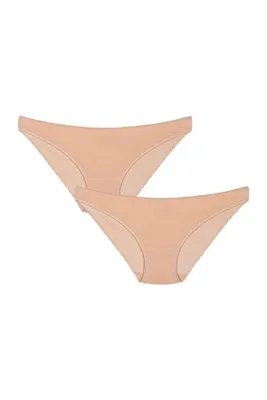 Kom Kadın Modal-Pamuk Basic 2'li Bikini Model Külot(Çorap Hediyeli)