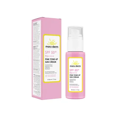 Maru.Derm Maruderm 50+SPF Pembe Ton Eşitleyici Yüz Güneş Kremi 50 ml