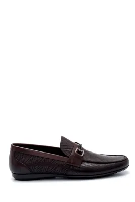 Derimod Erkek Deri Baskılı Loafer