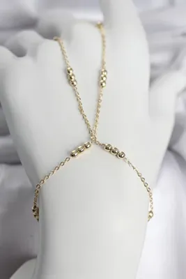 Genel Markalar 316L Çelik Top Zincirli Gold Renk Kadın Şahmeran