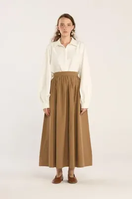 Minik Terzi Büzgülü Paraşüt Etek Camel