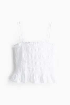 H&M Büzgülü ve Askılı Üst