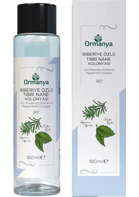 ORMANYA Ferahlatıcı Biberiye Özlü Tıbbi Nane Kolonyası- 180 ML