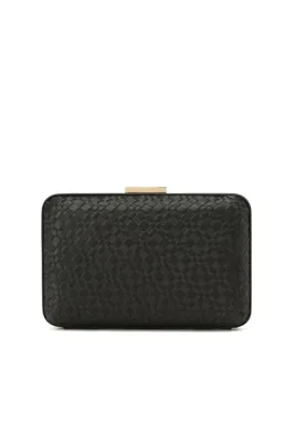 Network Siyah Desenli Kadın Clutch