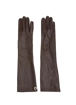 Beymen Collection Kahverengi Uzun Kadın Deri Eldiven