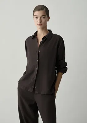 Mavi (Tencel™) Lyocell Kahverengi Gömlek