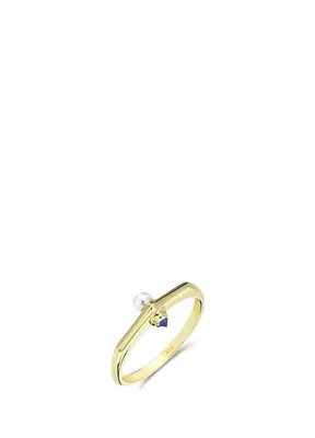 Reis Kuyumculuk Corner Blue 14 Ayar Rose Gold Kadın Yüzük