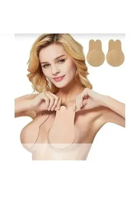 Moda F.K lingerie ten rengi yapışkanlı asansörlü göğüs kaldırıcı ,kapatıcı