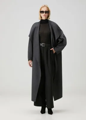 The Frankie Shop Siyah Pile Detaylı Pantolon