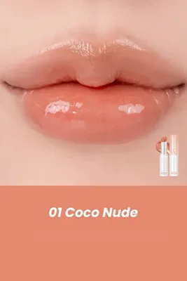 Romand Glasting Melting Balm Parlak Görünümlü Renk Veren Dudak Balmı 01 Coco Nude (VİONİNE)