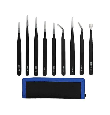Aktion 9 Parça Esd Antistatik Cımbız Seti Telefon Tablet Pc Ps Saat Tamir Cımbızları