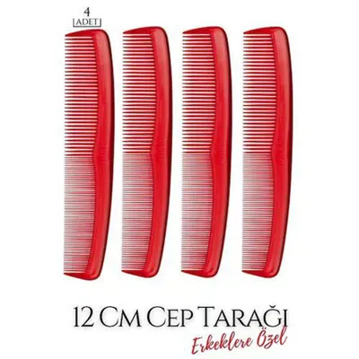 ModaCar 12 Cm Erkek Cep Tarağı 4 ADET