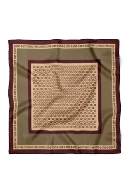nehir eşarp Geometri Desen Fular Bandana 70x70 Cm
