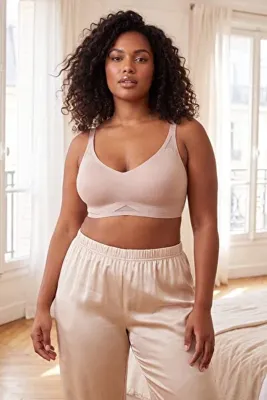 Trendyol Curve Vizon Dikişsiz Lazer Kesim Görünmez/Hayalet Balensiz Kaplı Bralette Örme Sütyen