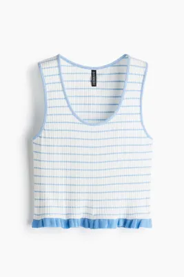 H&M Fırfırlı Kolsuz Üst