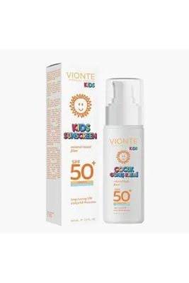 Vionte KİDS ÇOCUK GÜNEŞ KREMİ SPF50+ MİNERAL BAZLI FİLTRE MAVİ IŞIK KORUMA 100 ML