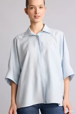 Defacto Relaxed Fit Modal Gömlek