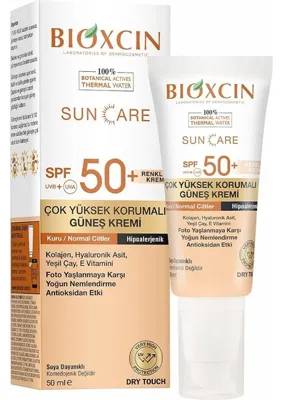 Myg Plus Bioxcin Sun Care Çok Yüksek Korumalı Yağlı Ciltler Için Renkli Güneş Kremi Tinted Spf 50+ 50 ml