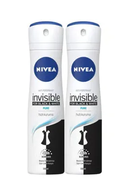 Nivea Invısıble Black&whıte Pure Sprey Deodorant 150ml Kadın 2'li Avantaj Paketi