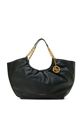 Michael Michael Kors Indie Siyah Kadın Deri Alışveriş Çantası
