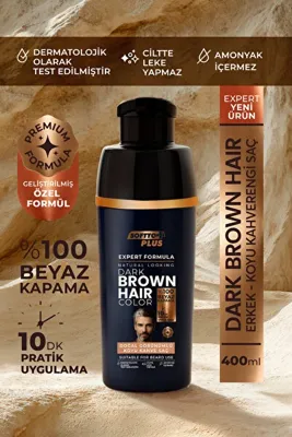 Softto Plus Expert Men Dark Brown Hair Color – Koyu Kahve/geliştirilmiş Formül/doğal Görünüm